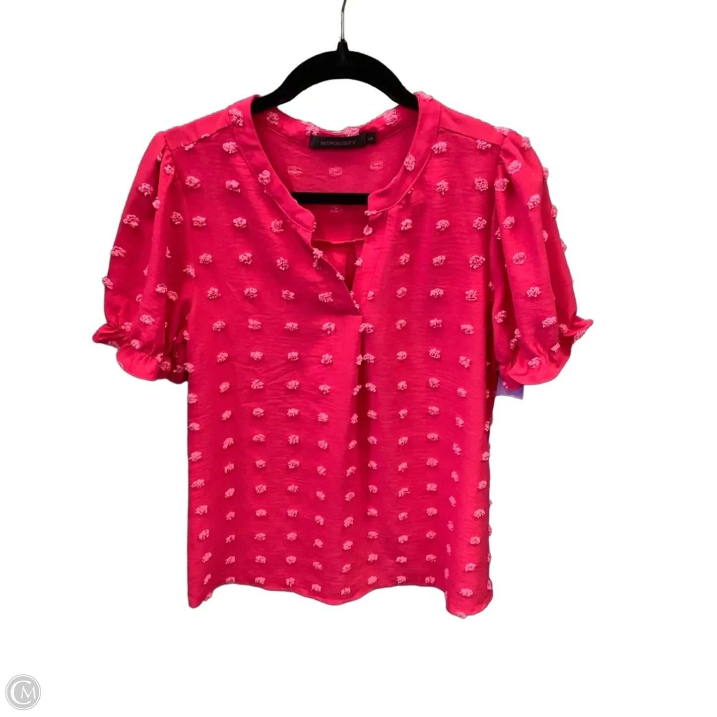 Top Short Sleeve By Merokeety In Pink, Size: S
