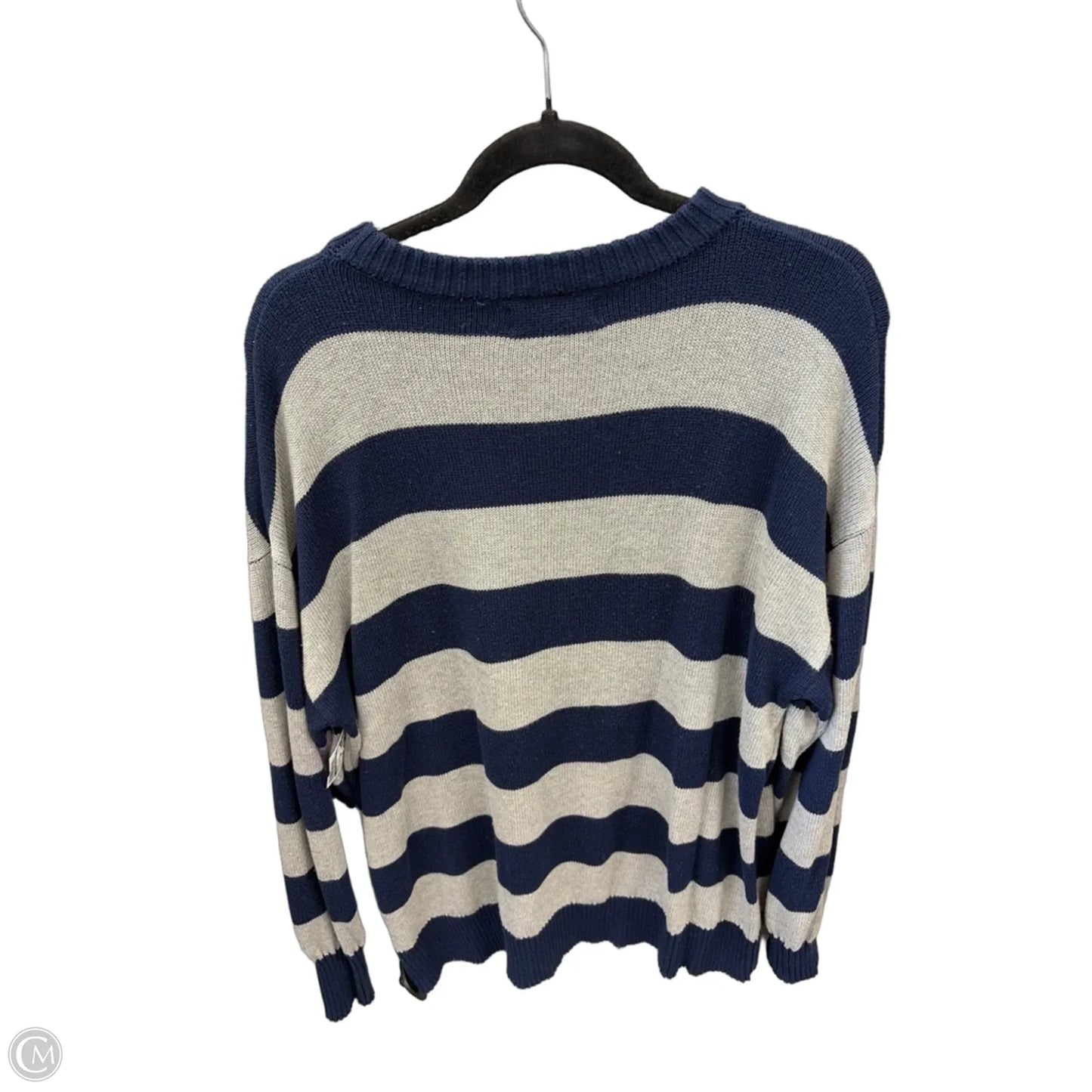 Sweater By Clothes Mentor In Striped Pattern, Size: Xl