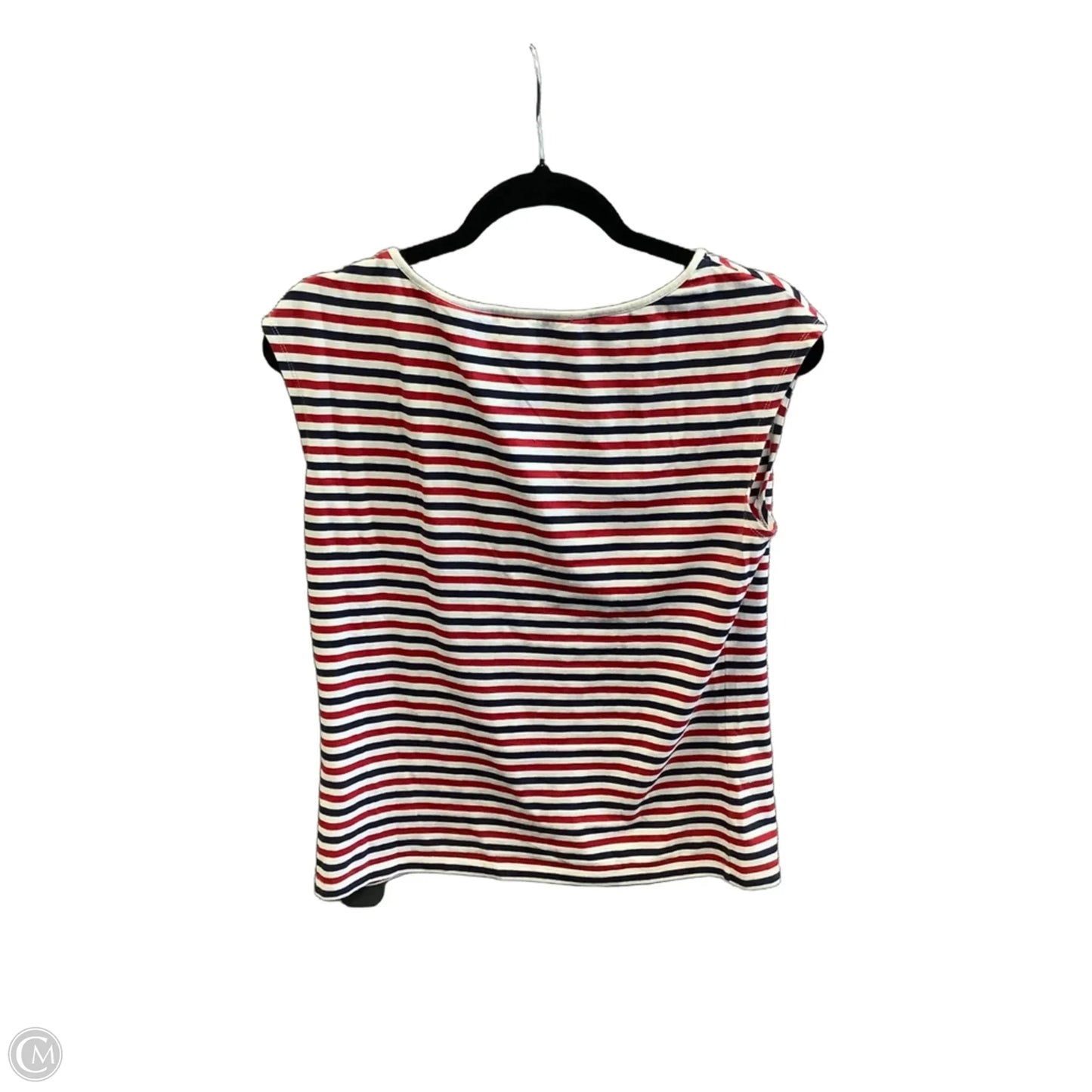 Top Sleeveless By Tommy Hilfiger In Striped Pattern, Size: L
