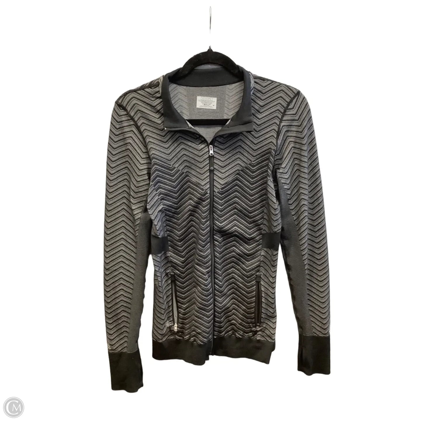 Athletic Jacket By Athleta In Black, Size: M