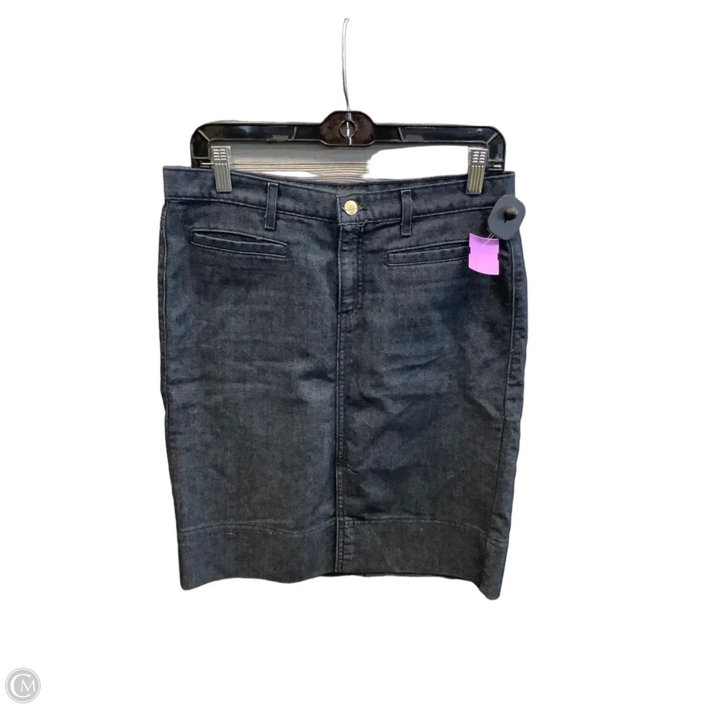 Skirt Midi By George In Blue Denim, Size: 6