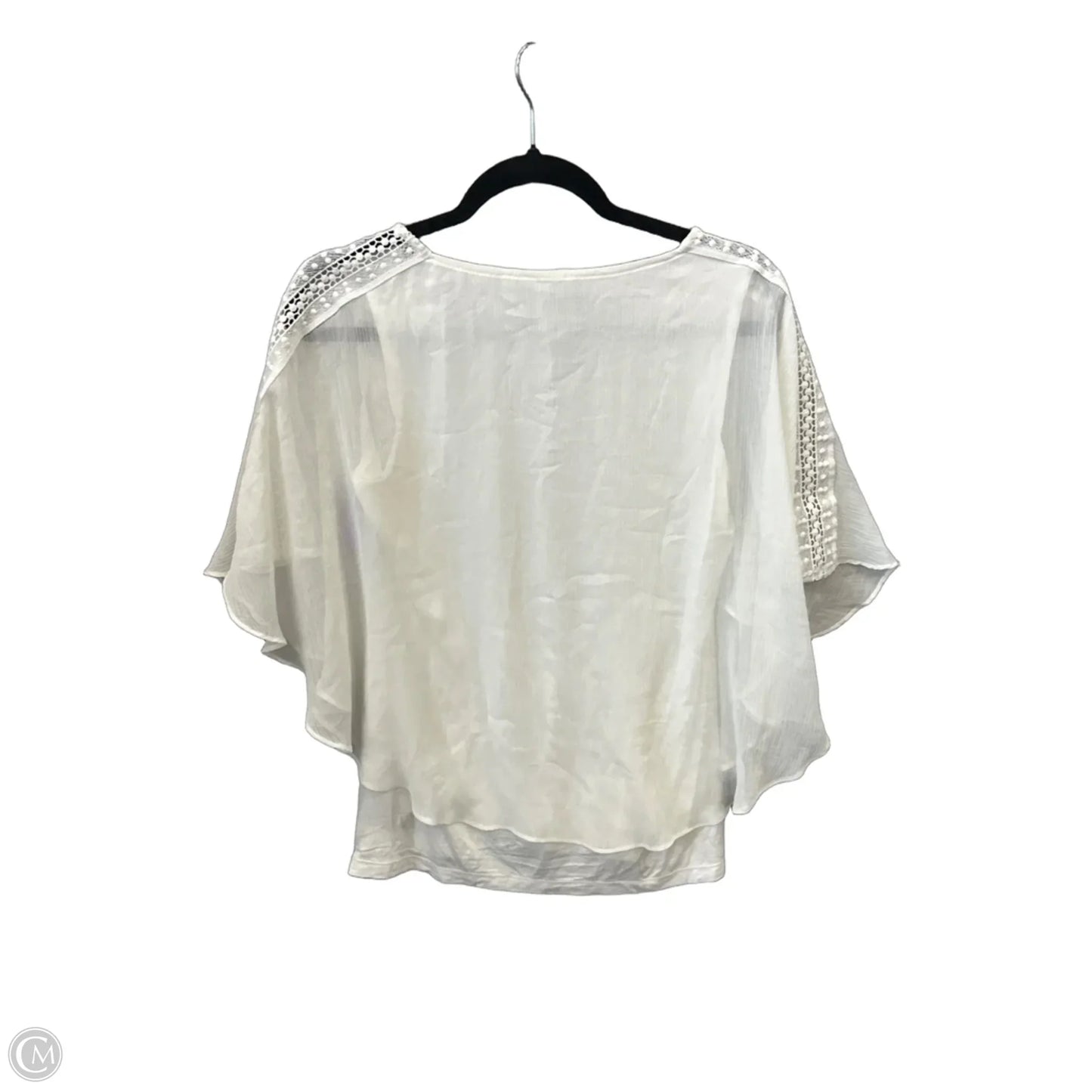 Blouse Short Sleeve By Alyx In White, Size: M