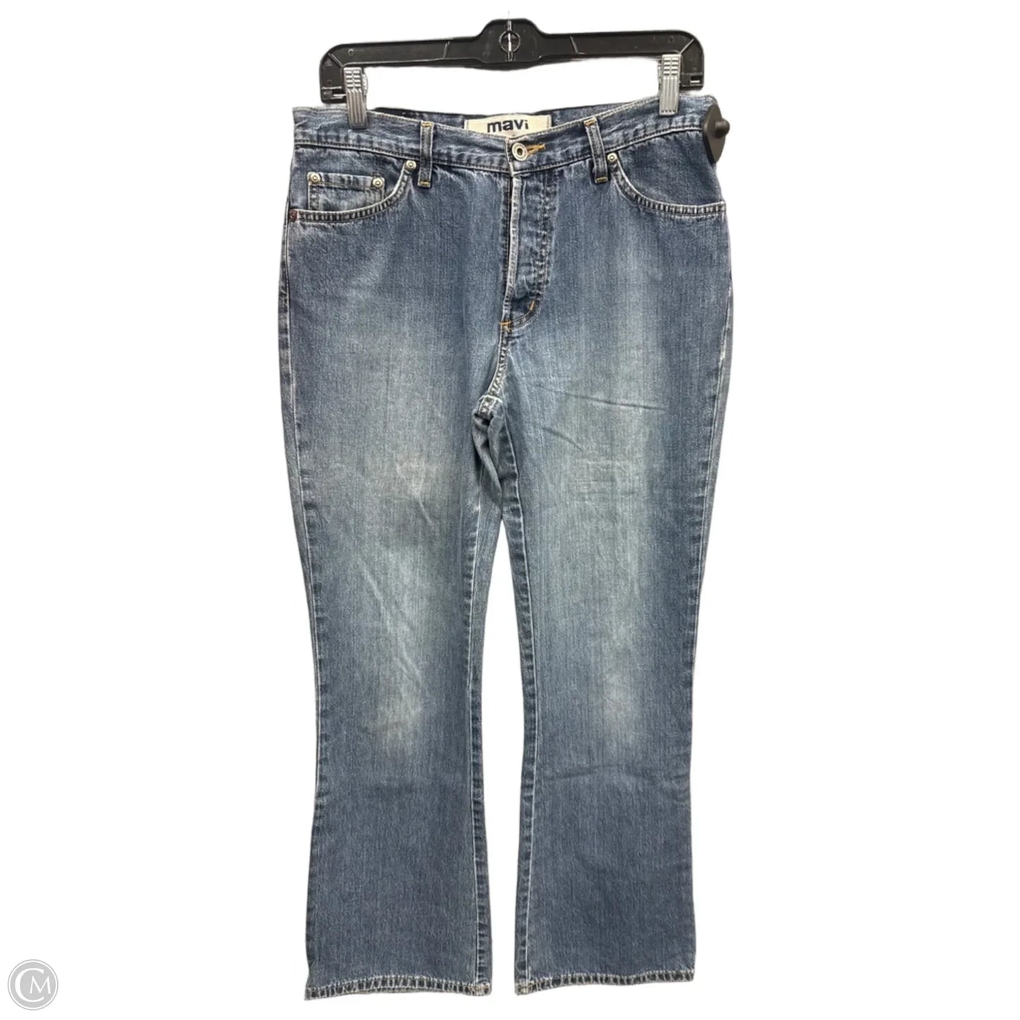 Jeans Flared By Mavi In Blue Denim, Size: 12