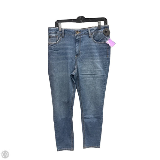 Jeans Skinny By Natural Reflections In Blue Denim, Size: 14