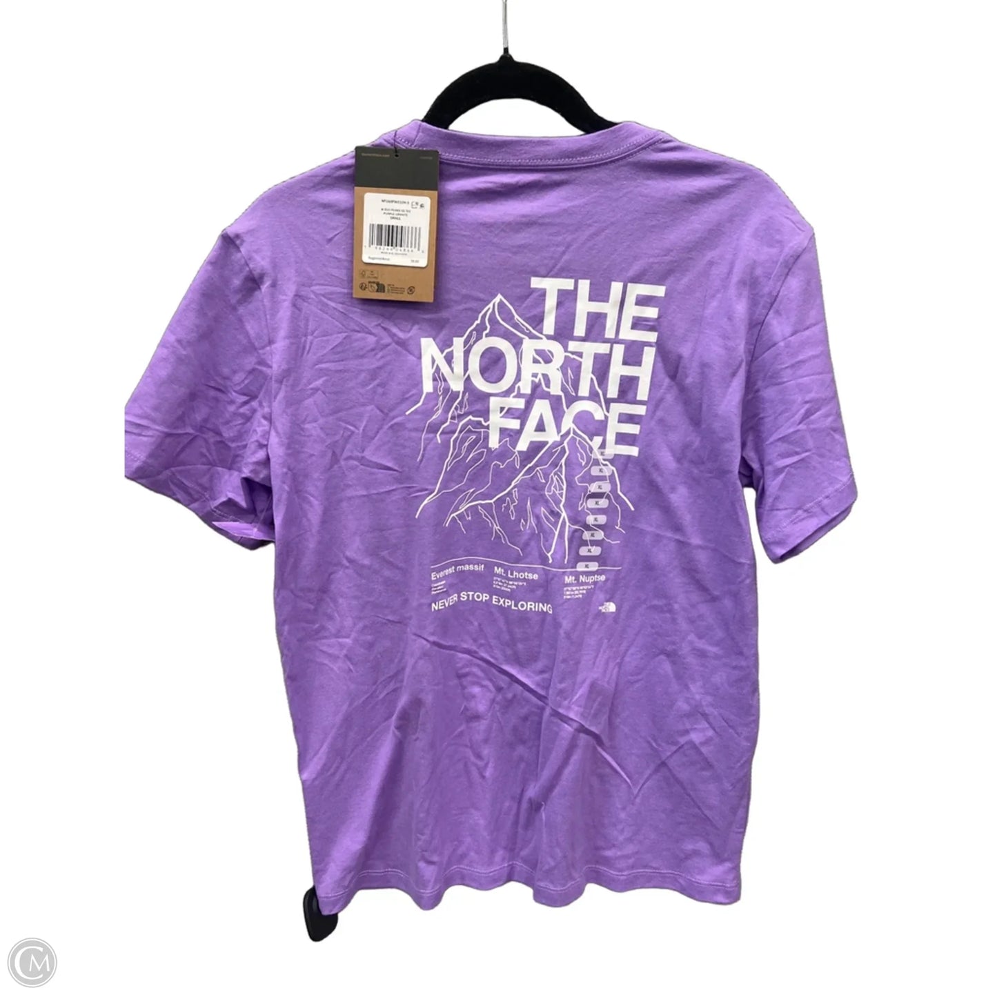 Top Short Sleeve By The North Face In Purple, Size: Sp