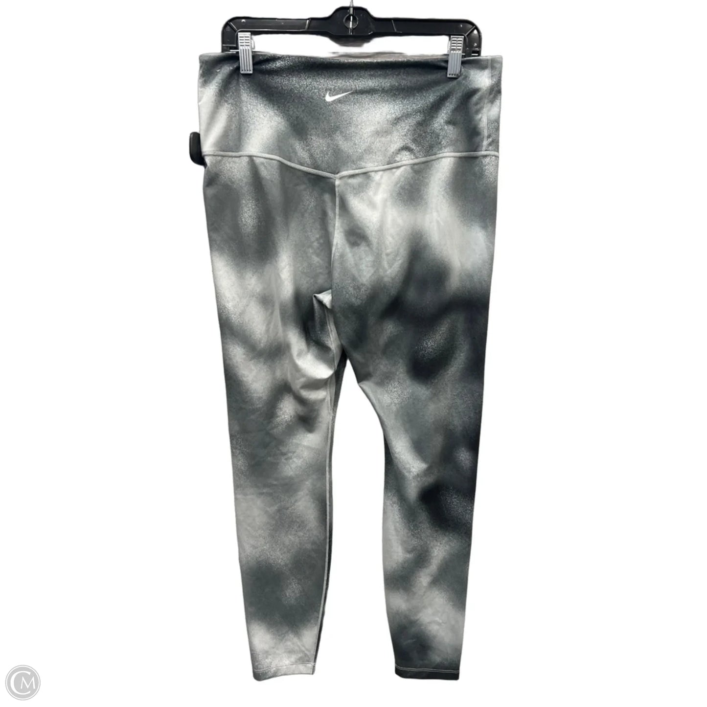 Athletic Leggings By Nike Apparel In Green, Size: Xl