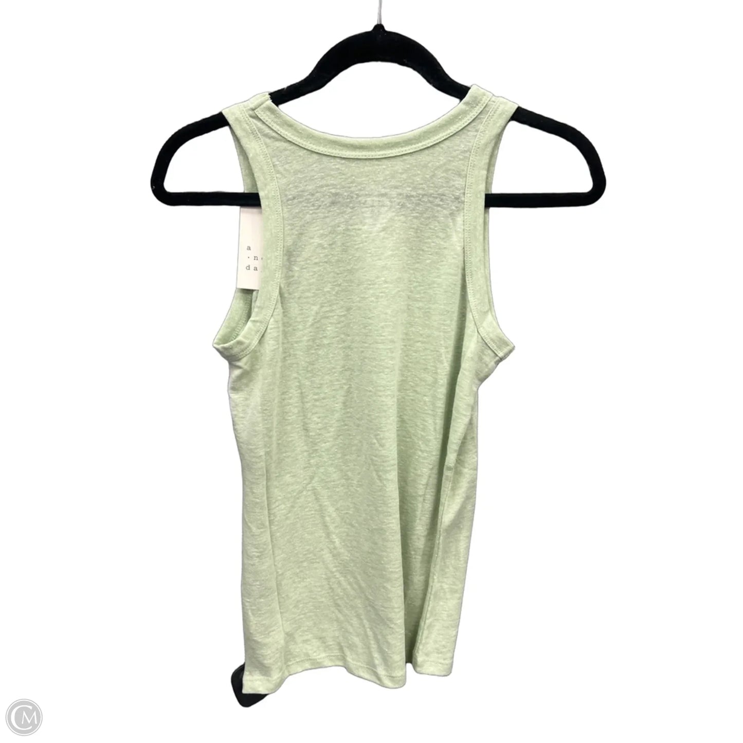 Top Sleeveless Basic By A New Day In Green, Size: Xs