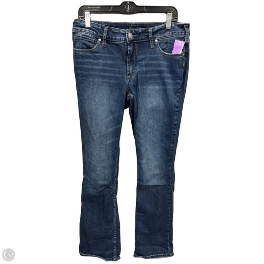 Jeans Boot Cut By Silver In Blue Denim, Size: 16