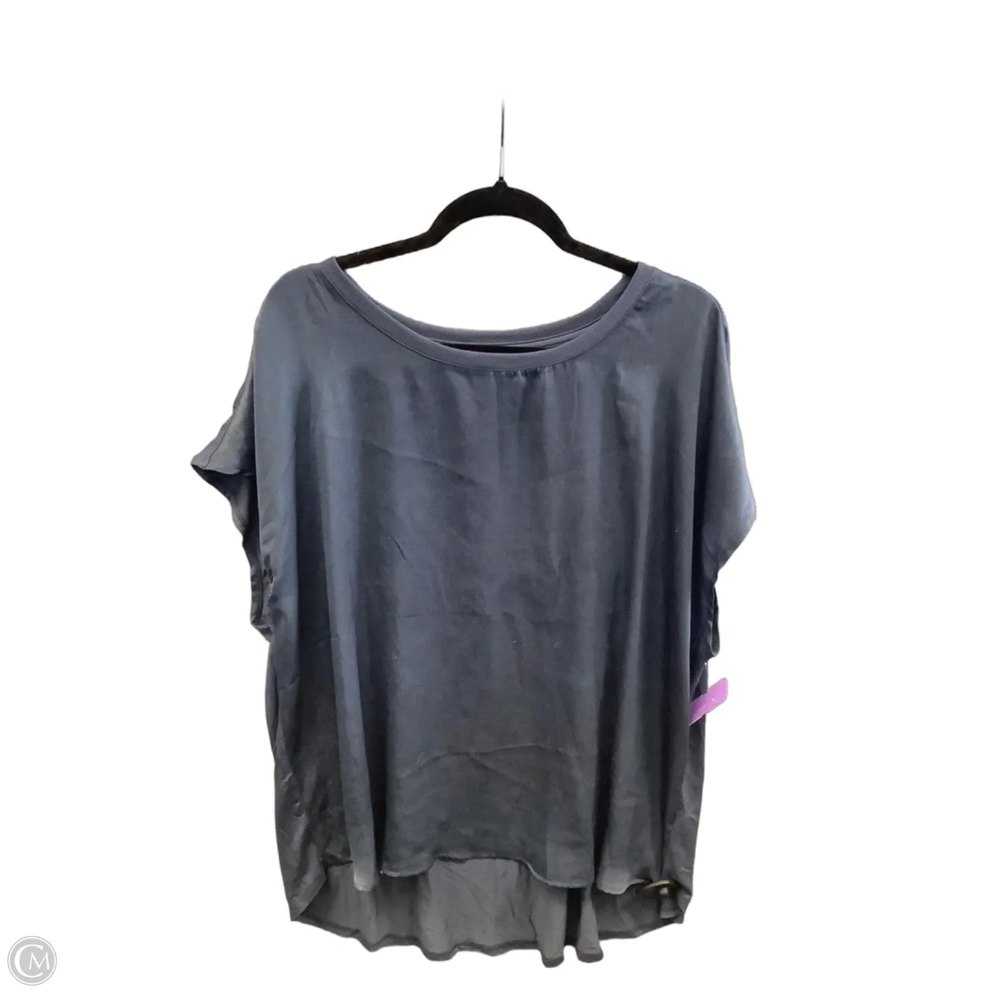 Top Short Sleeve By Edgely In Blue, Size: 3x
