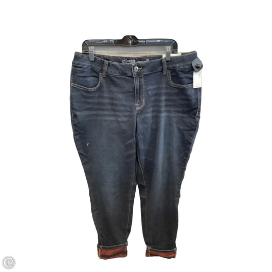 Jeans Jeggings By Maurices In Blue Denim, Size: 18