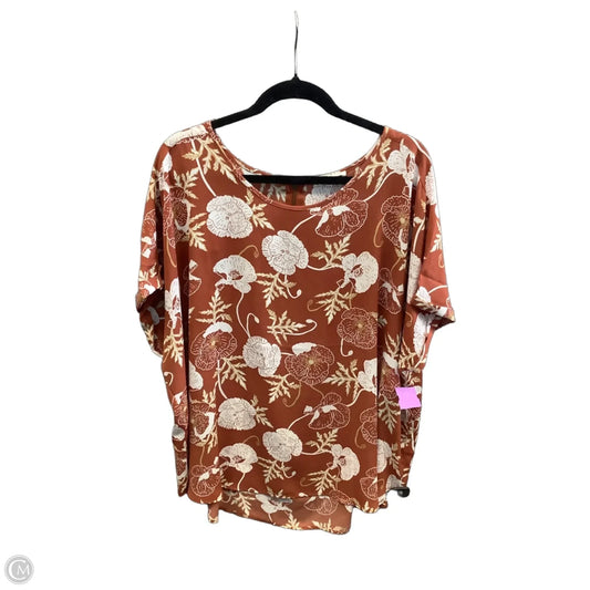 Blouse Short Sleeve By Maurices In Orange, Size: 3x