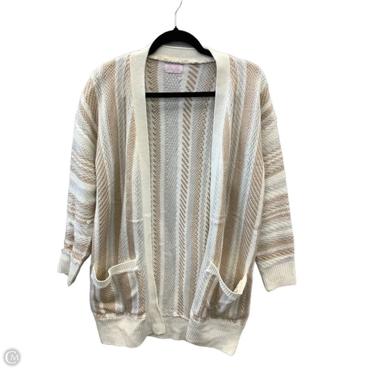Cardigan By Pink Lily In Cream, Size: S