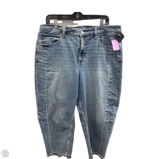 Jeans Straight By Old Navy In Blue Denim, Size: 16