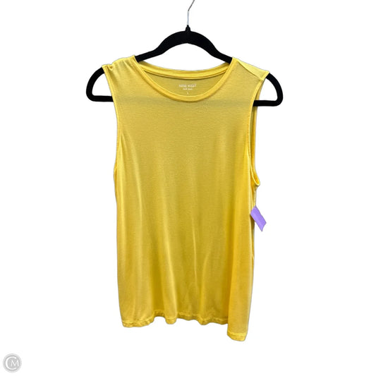 Top Sleeveless Basic By Nine West In Yellow, Size: L