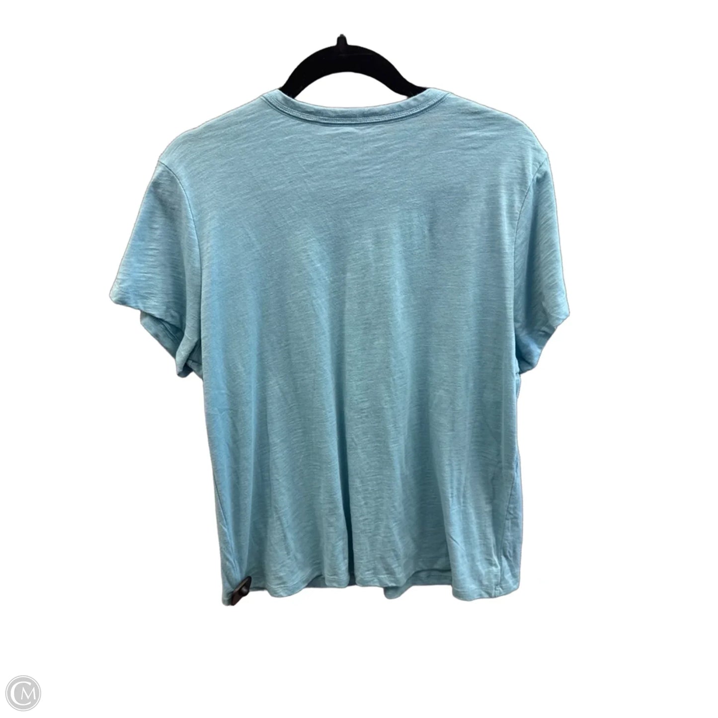 Top Short Sleeve Basic By Time And Tru In Blue, Size: Xl