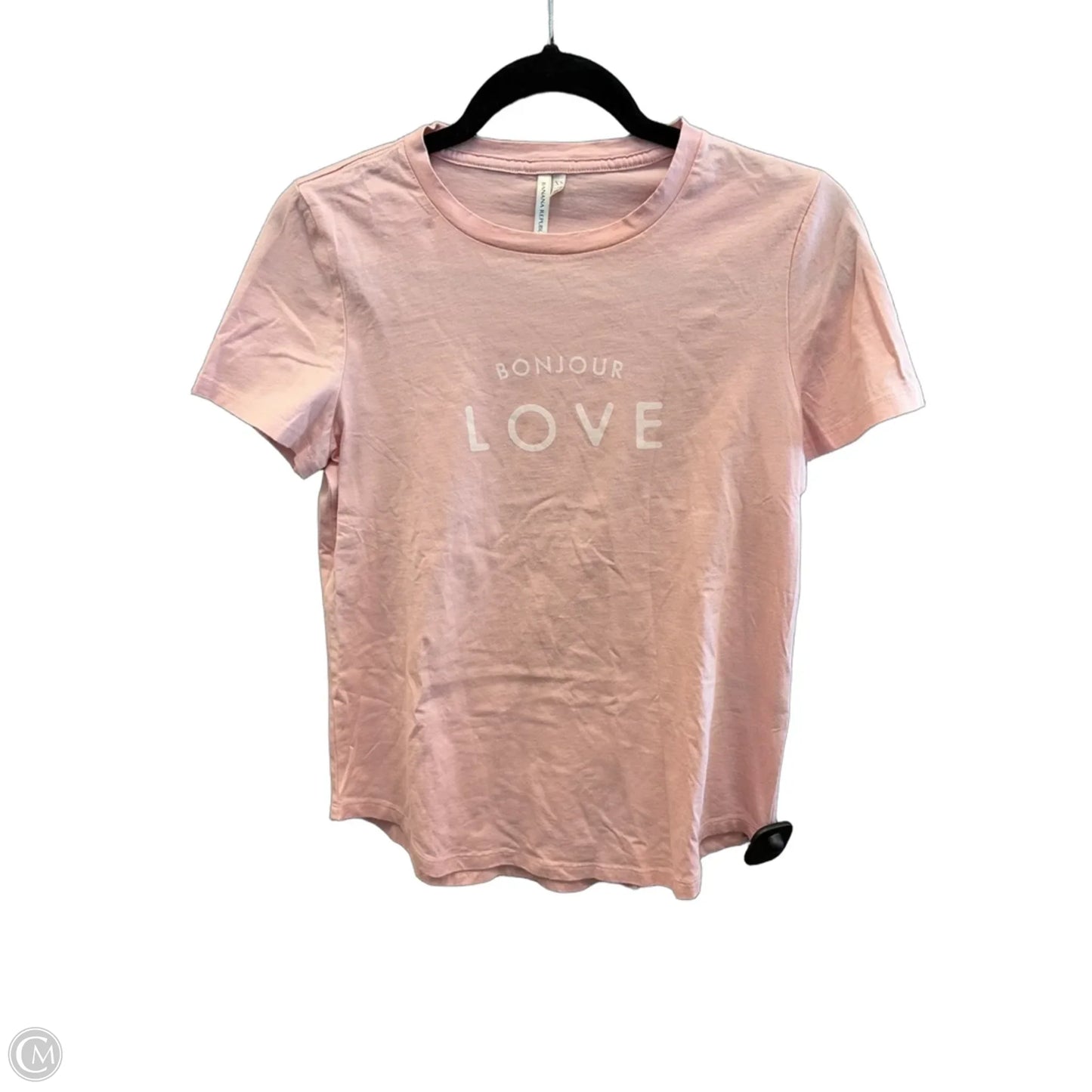 Top Short Sleeve By Banana Republic In Pink, Size: Xs
