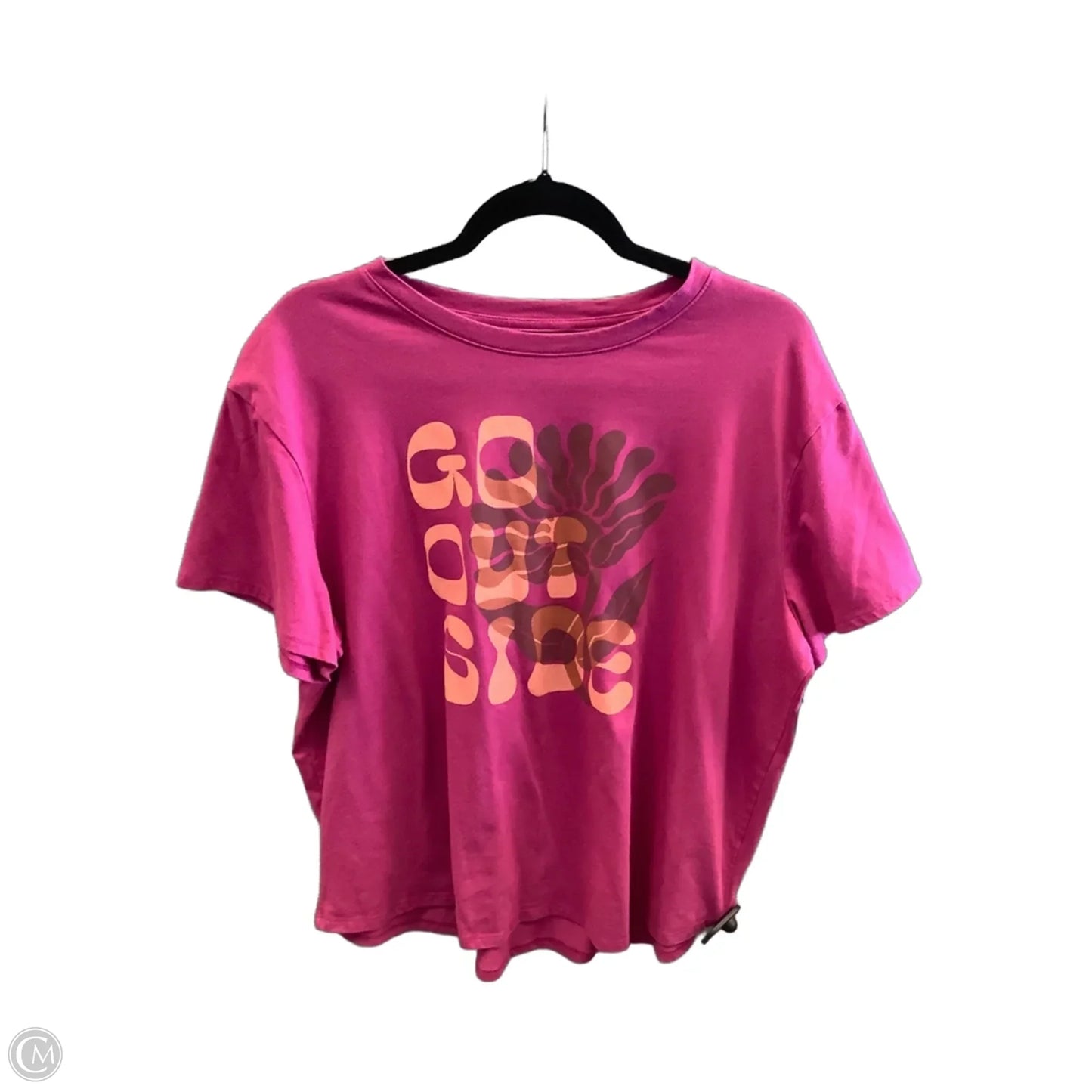 Top Short Sleeve By Sonoma In Pink, Size: Xxl