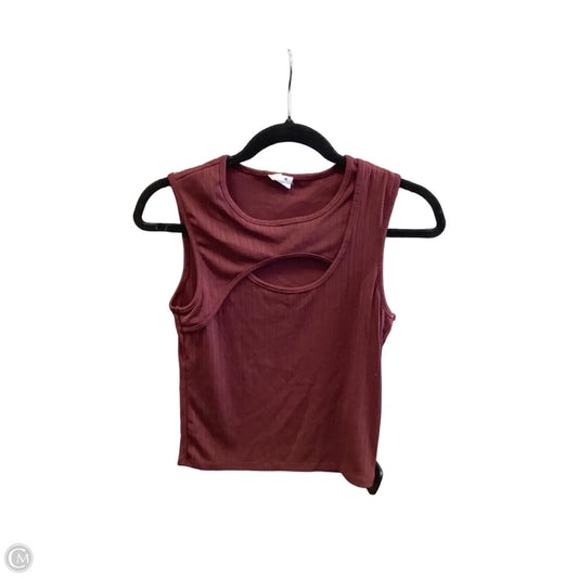 Top Sleeveless By Cotton On In Red, Size: M