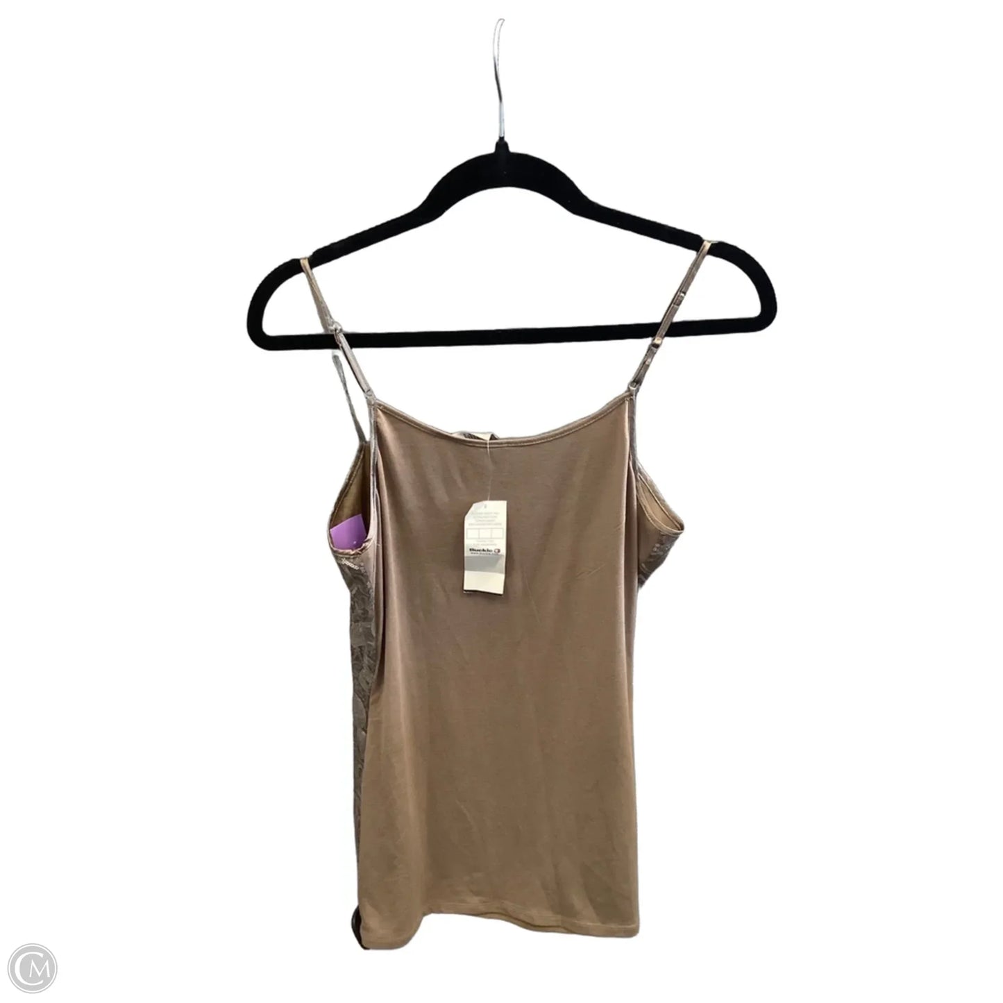 Top Sleeveless By Bke In Brown, Size: L