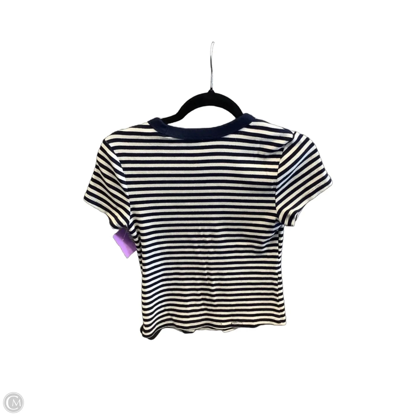 Top Short Sleeve By Old Navy In Striped Pattern, Size: S