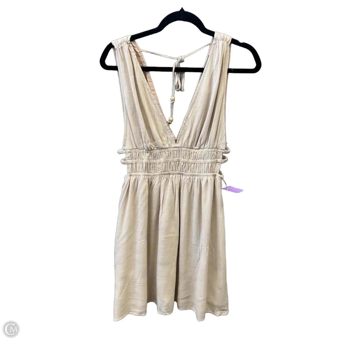 Dress Casual Short By Papermoon In Tan, Size: S