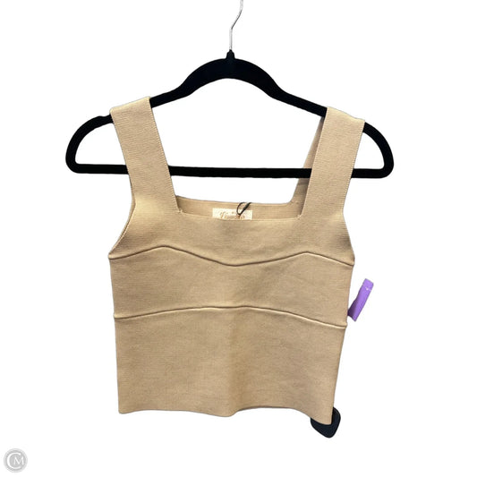 Top Sleeveless By Listicle In Tan, Size: M