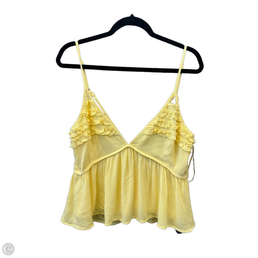 Top Sleeveless By Papermoon In Yellow, Size: L