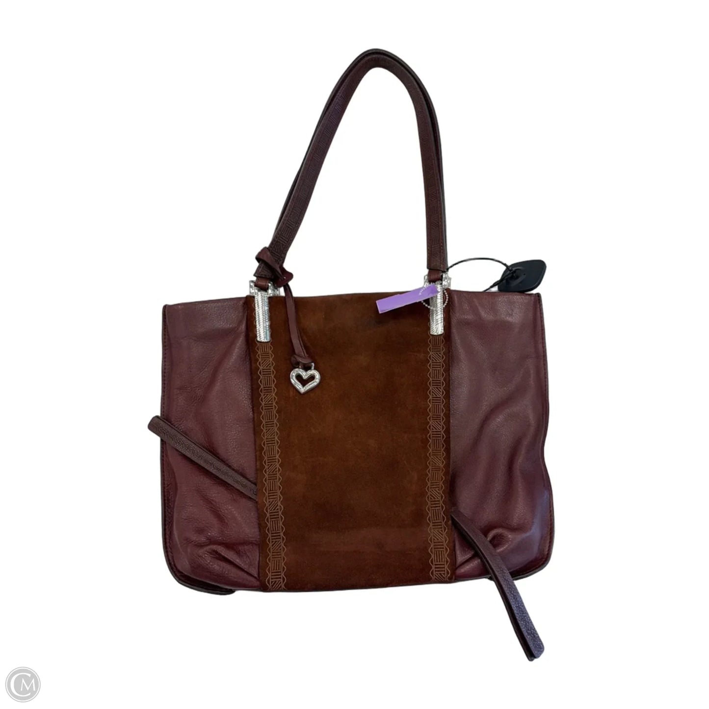 Handbag Leather By Brighton, Size: Medium