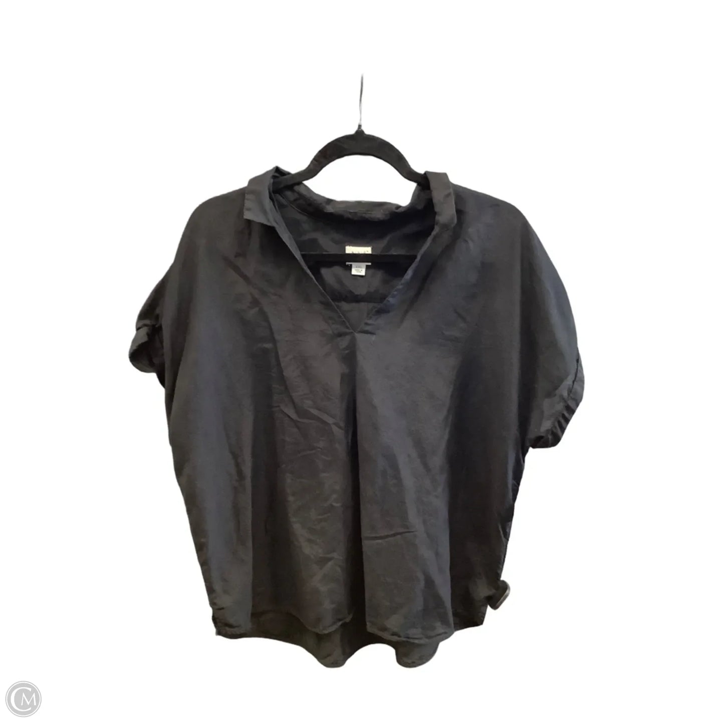 Top Short Sleeve By A New Day In Black, Size: Xxl