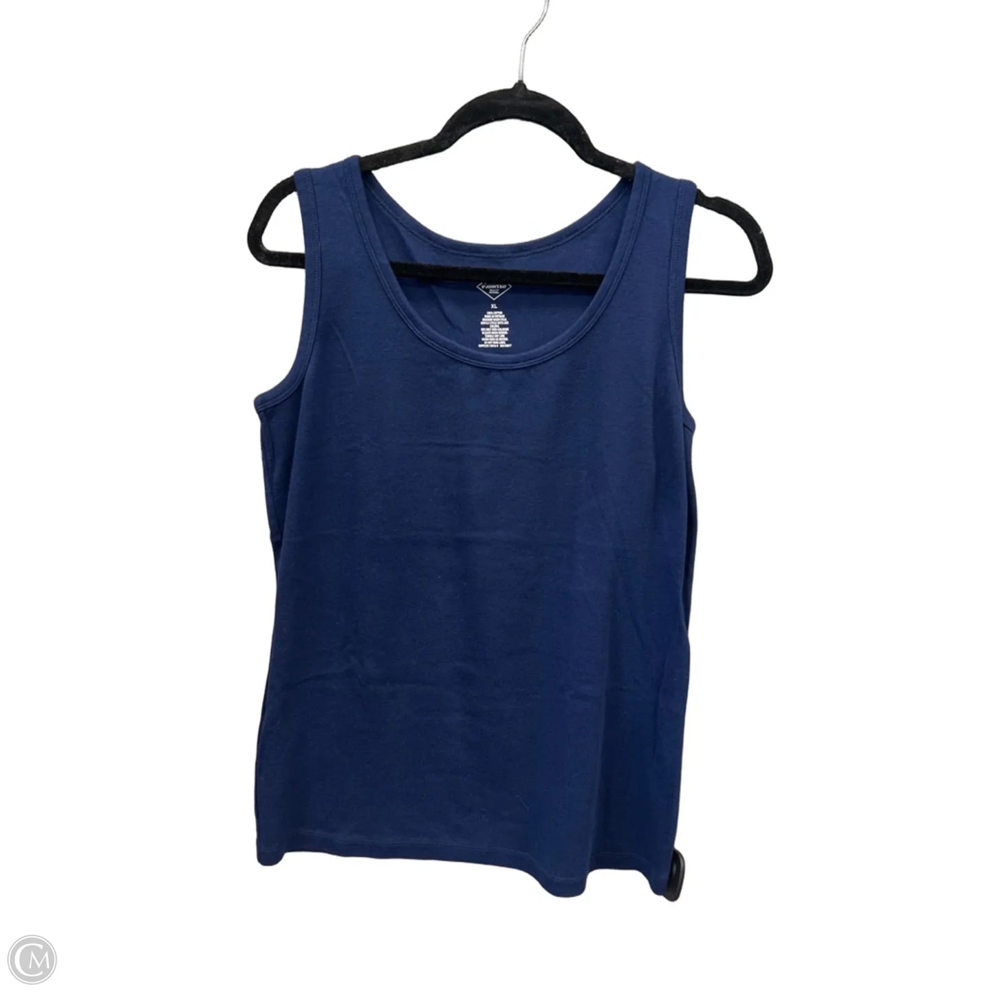 Top Sleeveless Basic By St Johns Bay In Blue, Size: Xl