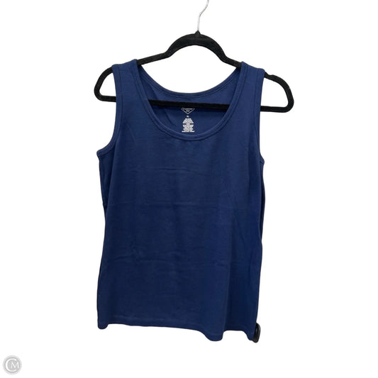 Top Sleeveless Basic By St Johns Bay In Blue, Size: Xl