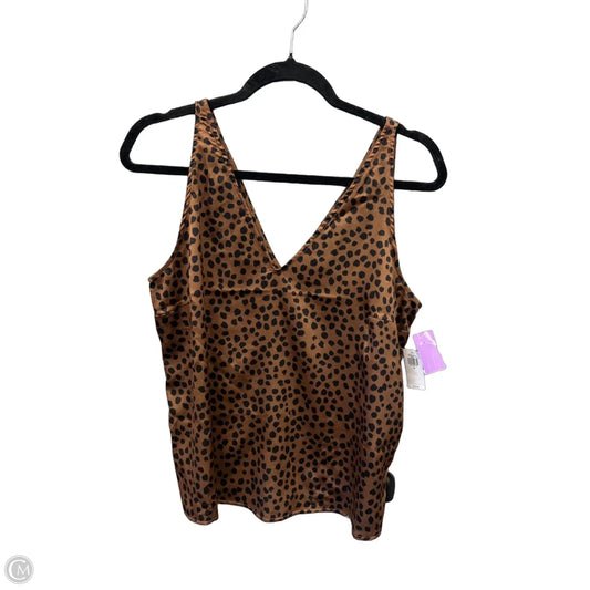 Top Sleeveless By Old Navy In Brown, Size: M