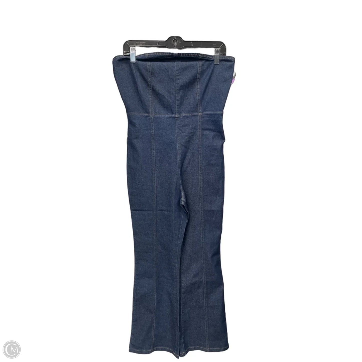 Jumpsuit By Clothes Mentor In Blue Denim, Size: Xl
