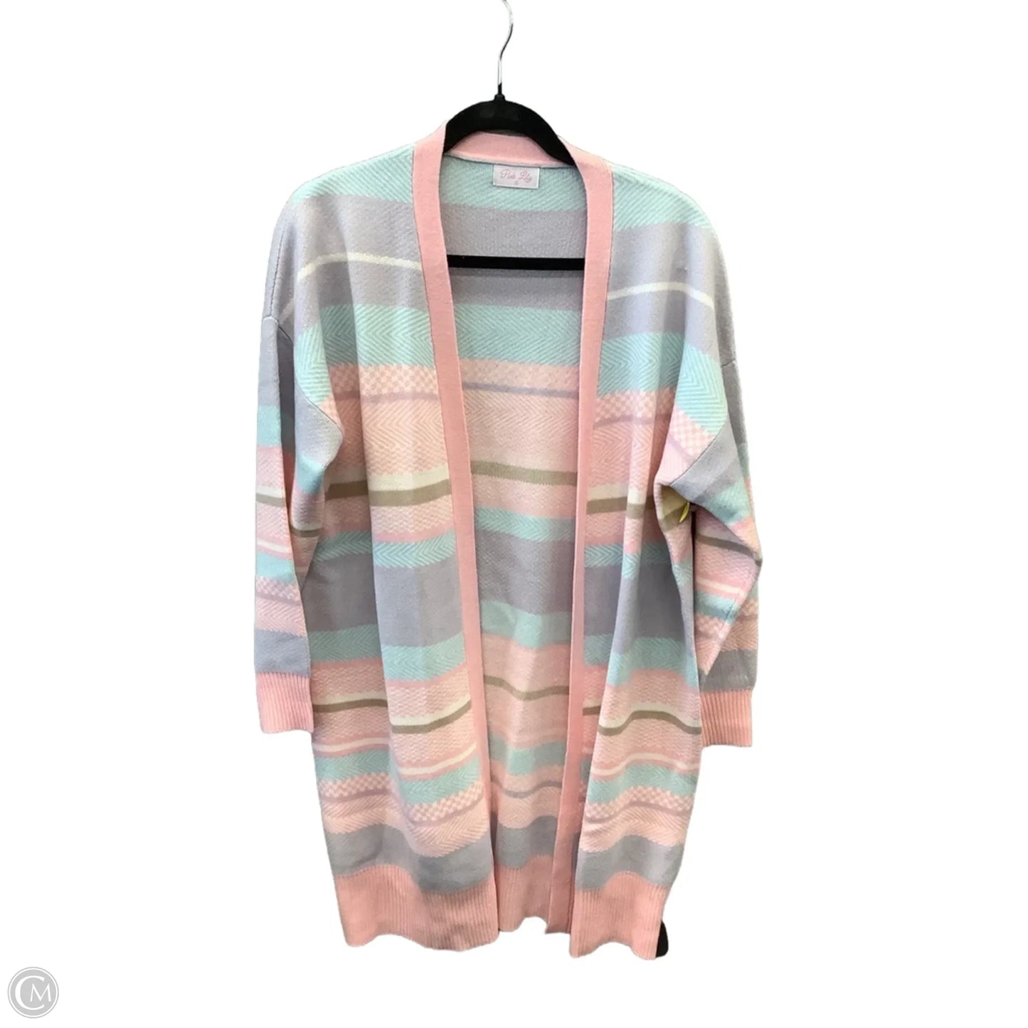 Cardigan By Pink Lily In Pink, Size: S