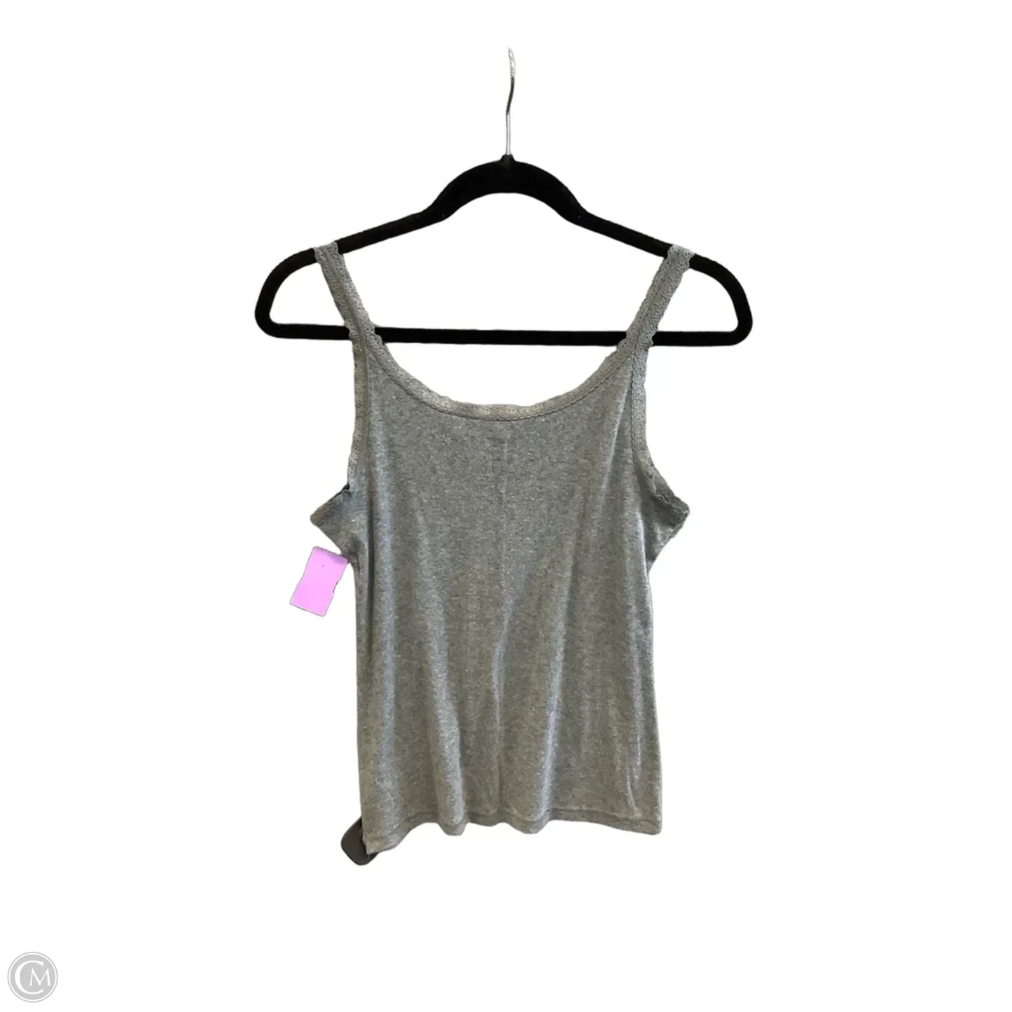 Top Sleeveless Basic By Mossimo In Grey, Size: L