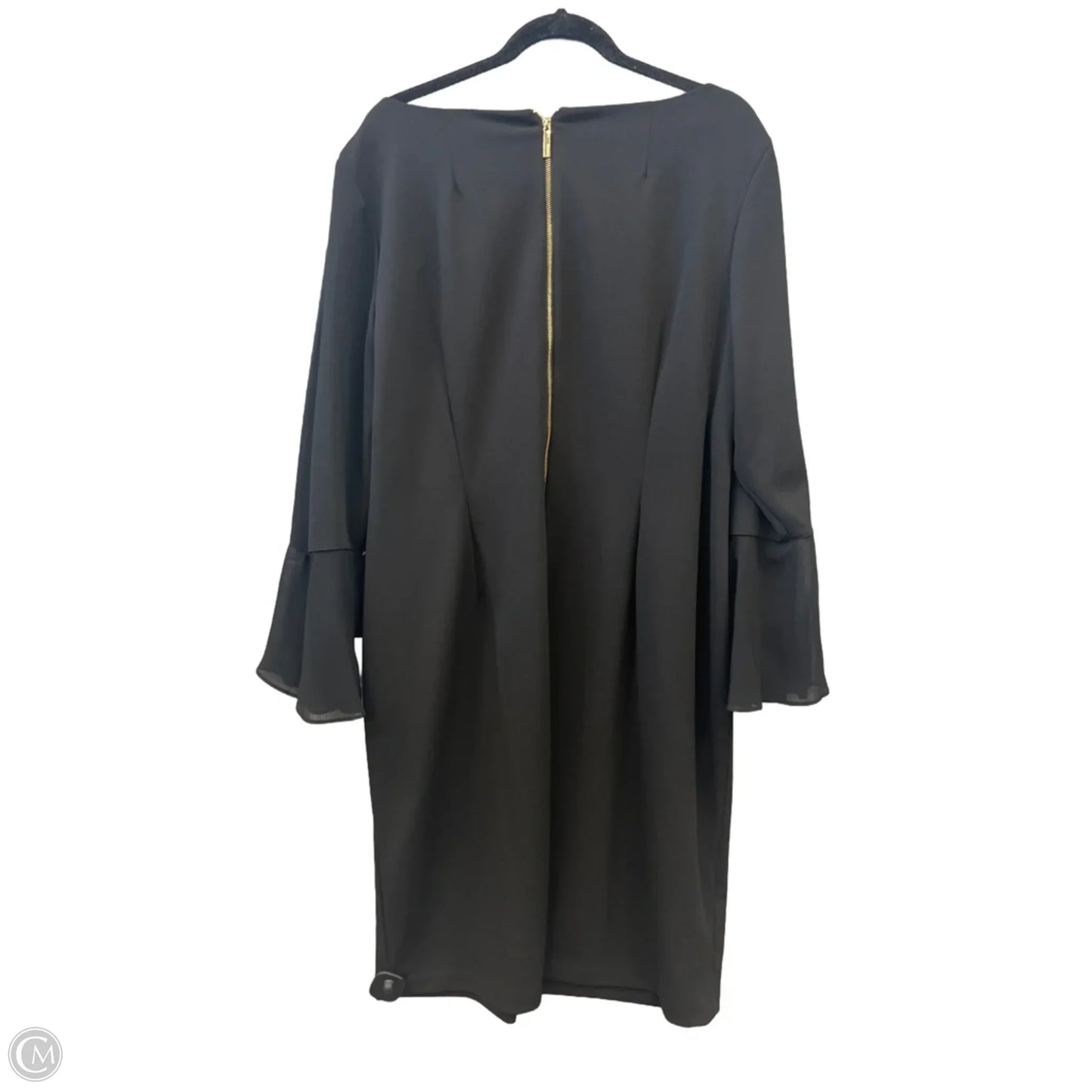 Dress Party Midi By Calvin Klein In Black, Size: 3x