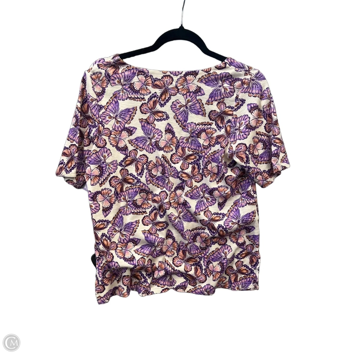Top Short Sleeve By J. Jill In Purple, Size: Mp