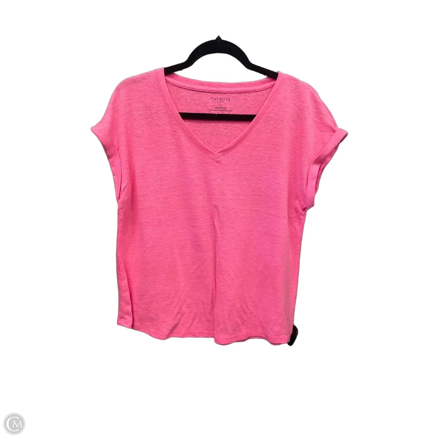 Top Short Sleeve By Talbots In Pink, Size: Lp