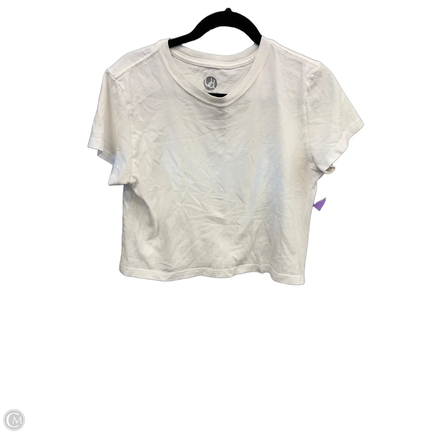 Top Short Sleeve Basic By Urban Daizy In White, Size: L