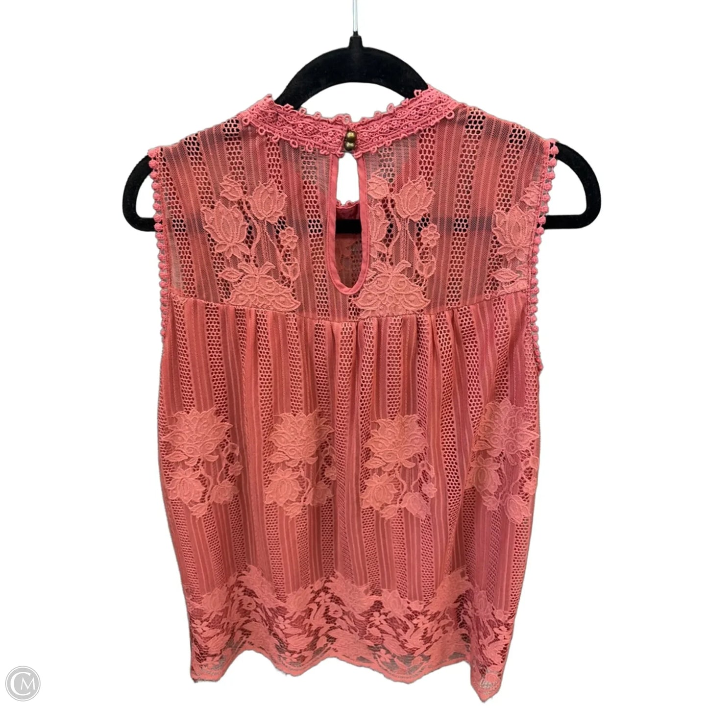 Top Sleeveless By Worthington In Pink, Size: Xl