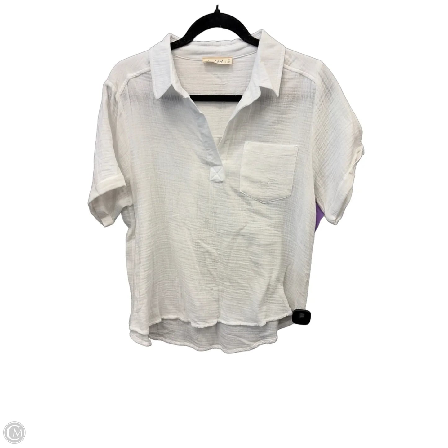 Tunic Short Sleeve By New In In White, Size: S