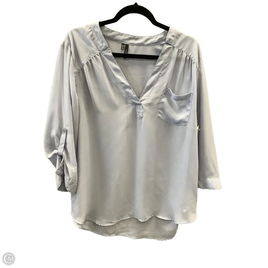 Top 3/4 Sleeve By Maurices In Blue, Size: Xxl