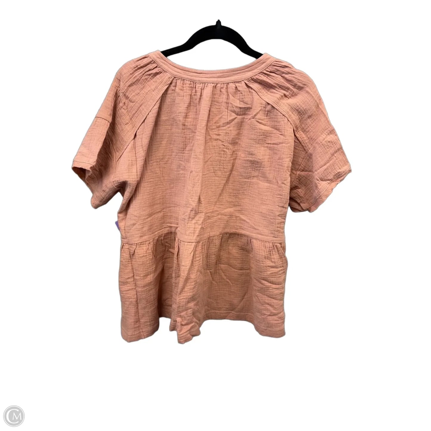 Top Short Sleeve By Wishlist In Pink, Size: S
