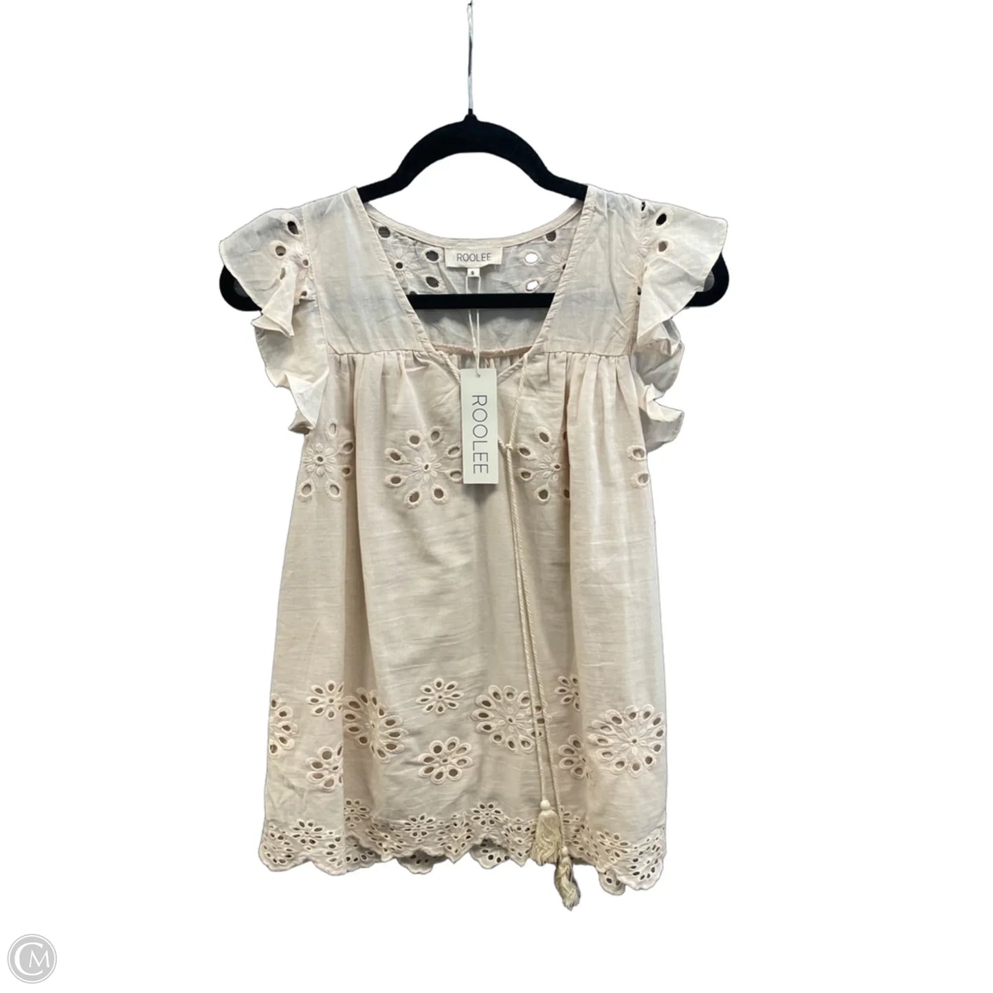 Top Sleeveless By Roolee In Tan, Size: S