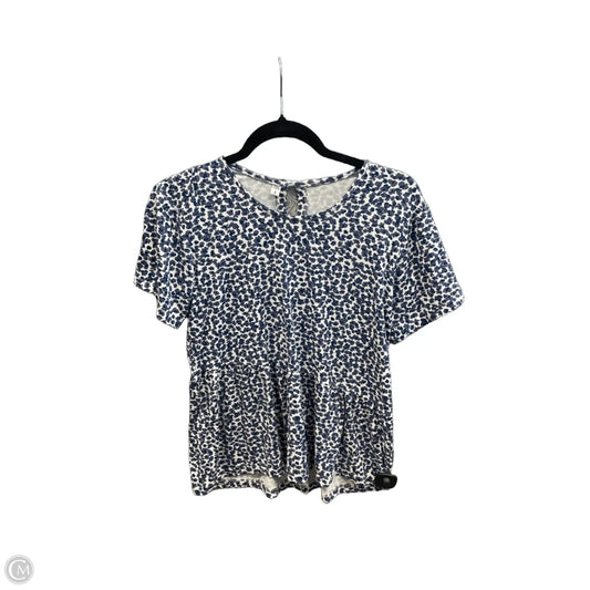 Top Short Sleeve By Clothes Mentor In Blue, Size: S
