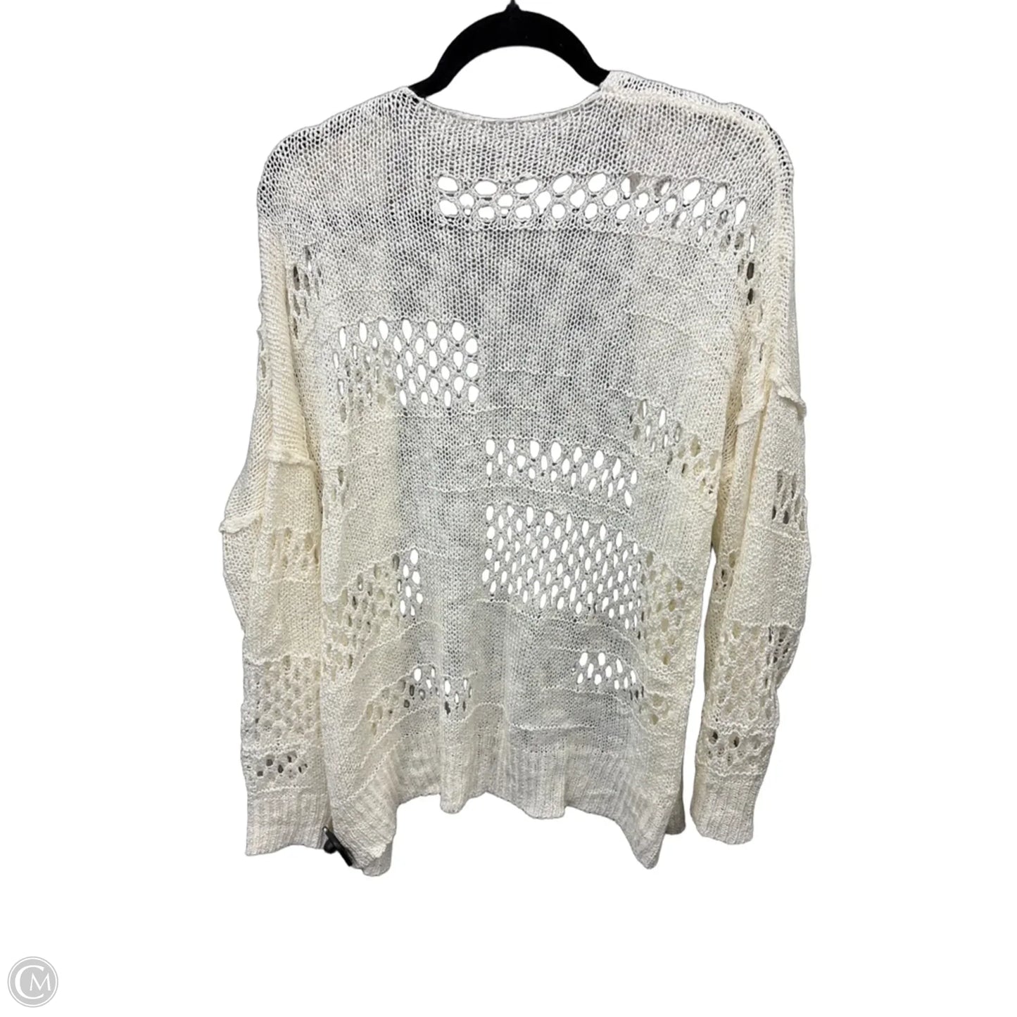 Cardigan By Clothes Mentor In Cream, Size: Osfm
