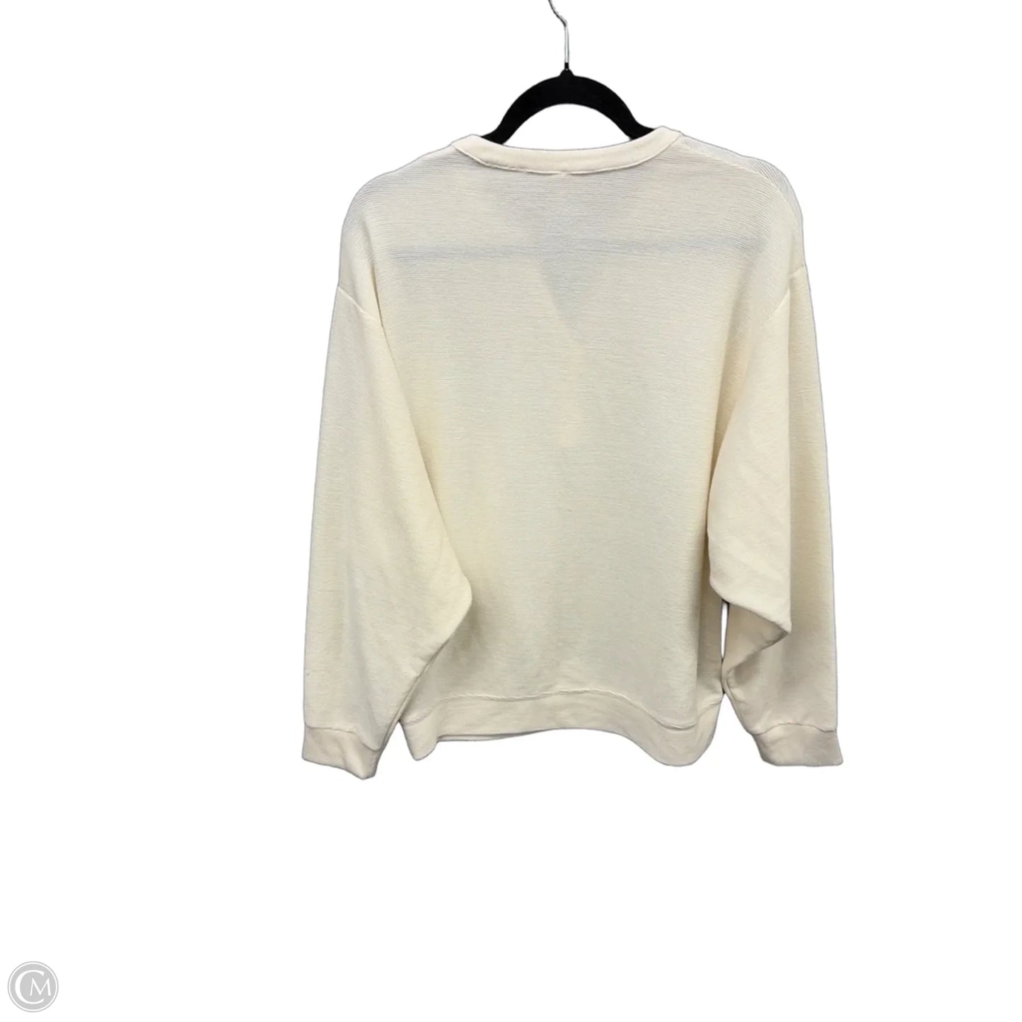 Top Long Sleeve By Wishlist In Cream, Size: S