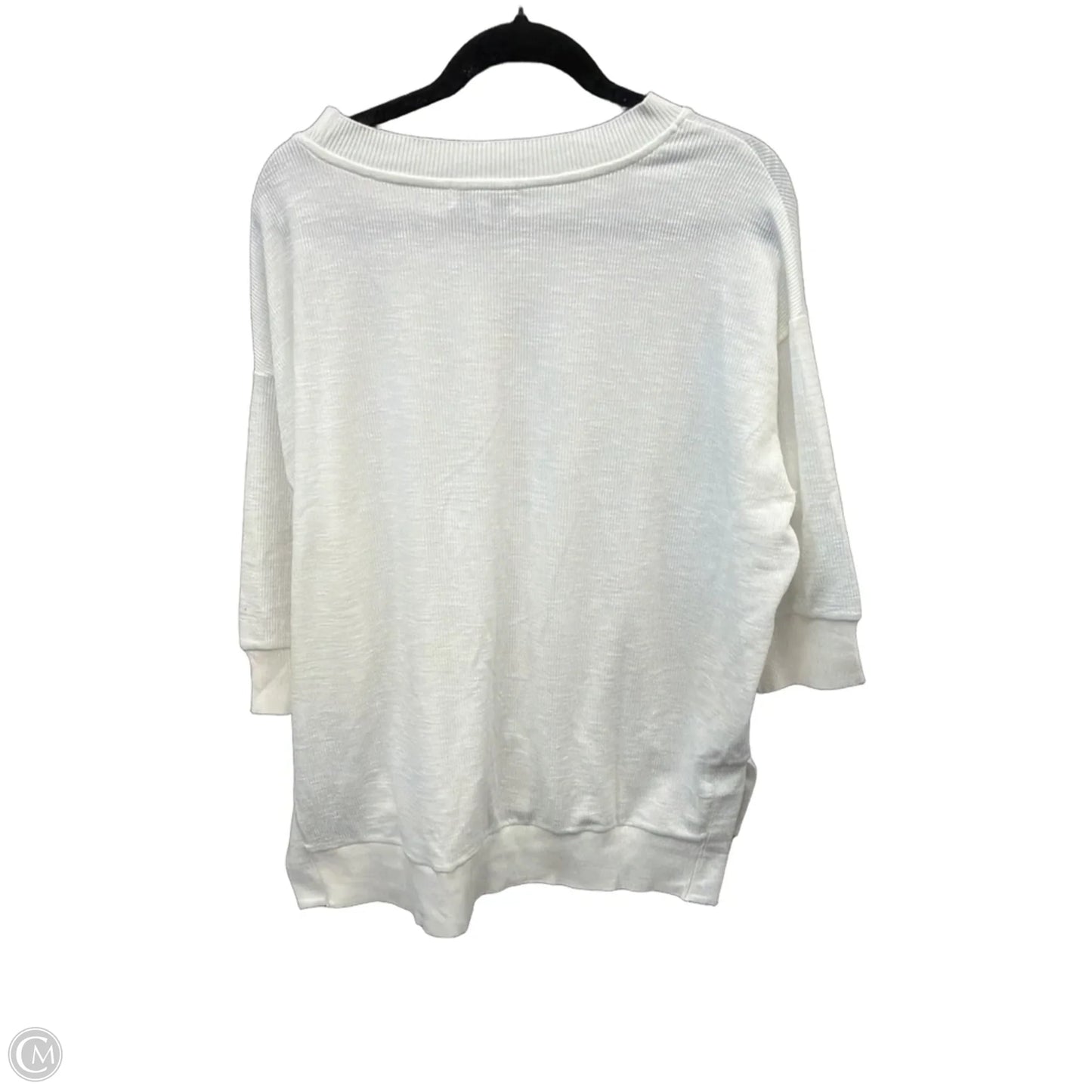 Tunic 3/4 Sleeve By Polagram In White, Size: S