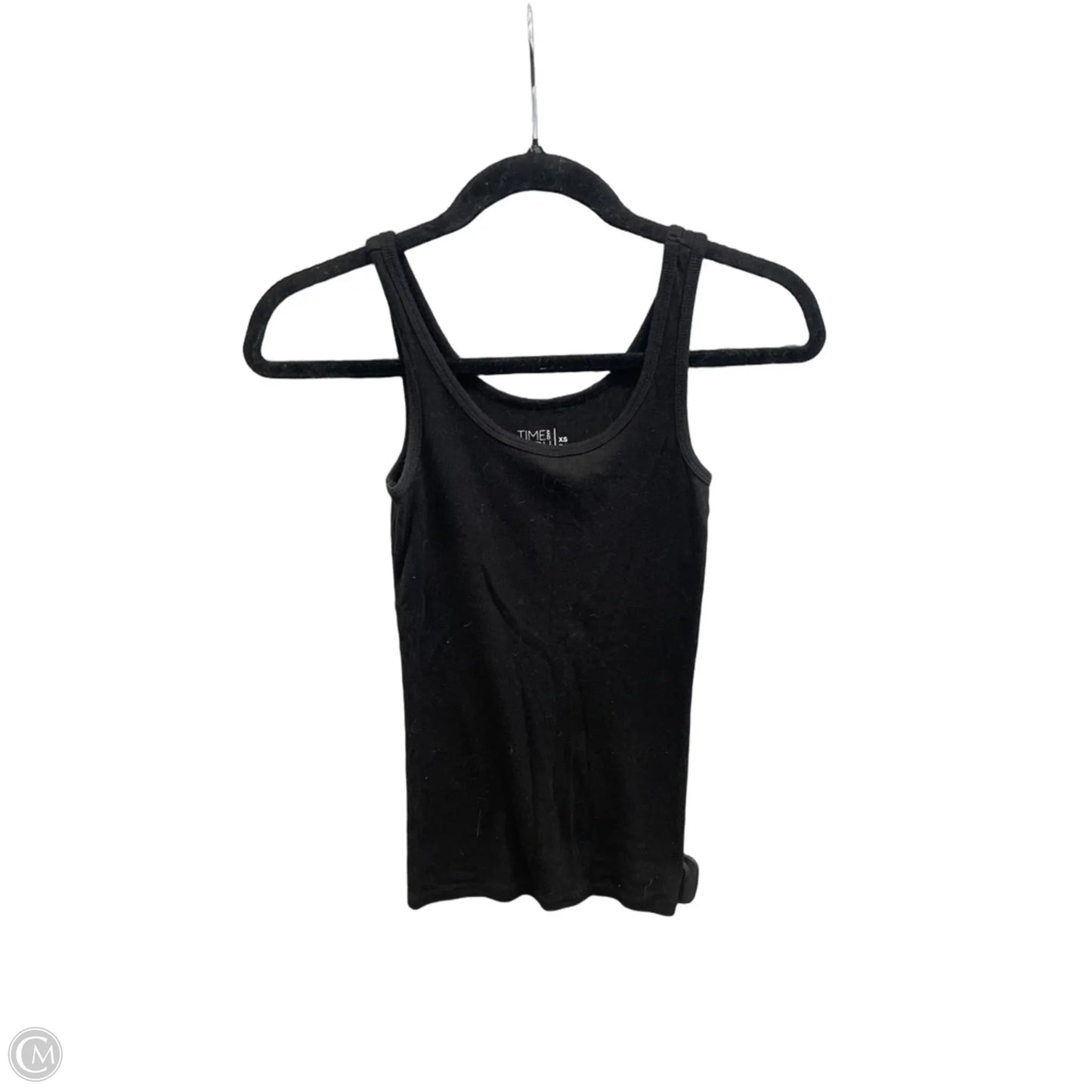 Top Sleeveless Basic By Time And Tru In Black, Size: Xs