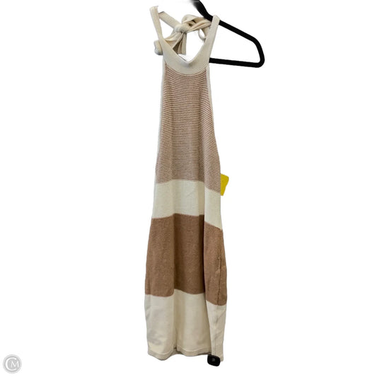 Dress Casual Short By Fashion Nova In Cream, Size: S